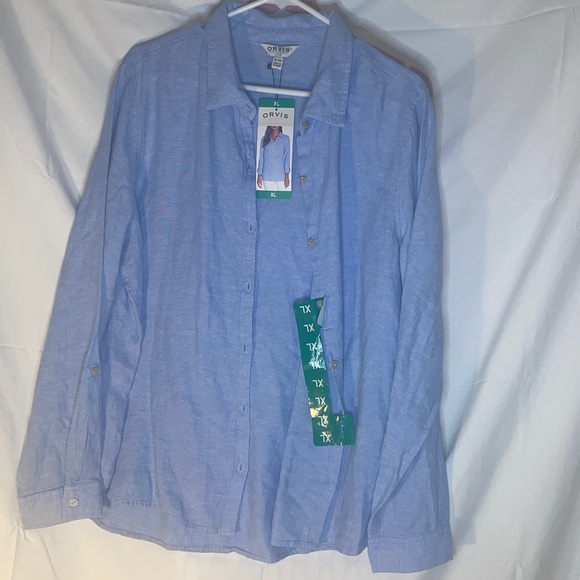 Orvis Tops - Orvis Sky Blue Casual Shirt